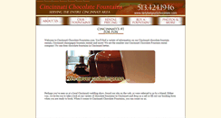 Desktop Screenshot of cincinnatichocolatefountains.com